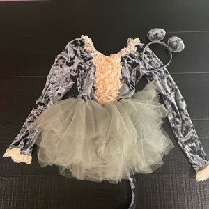 Dance Costume | Revolution Dancewear | Silver | Size LC | Headpiece included
